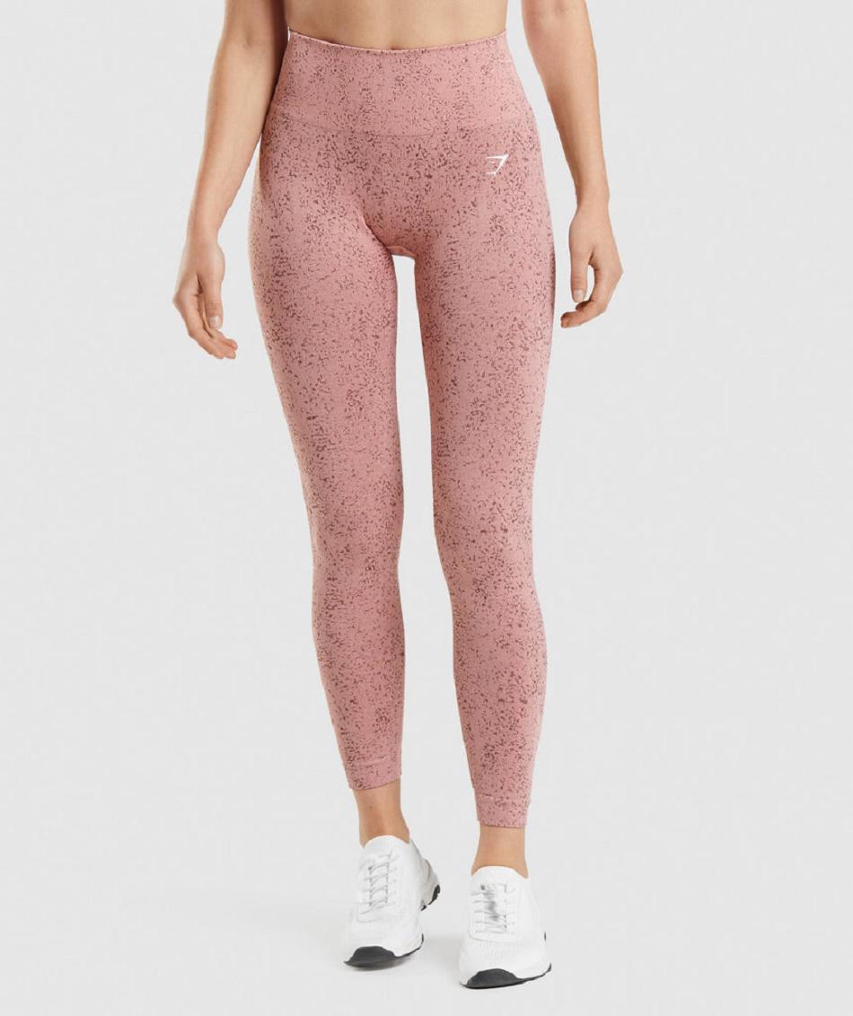 Gymshark Adapt Fleck Seamless Ženske Tajice Roze | HR 4046AHK